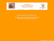 Tablet Screenshot of frauenundpsychiatrie-sh.de